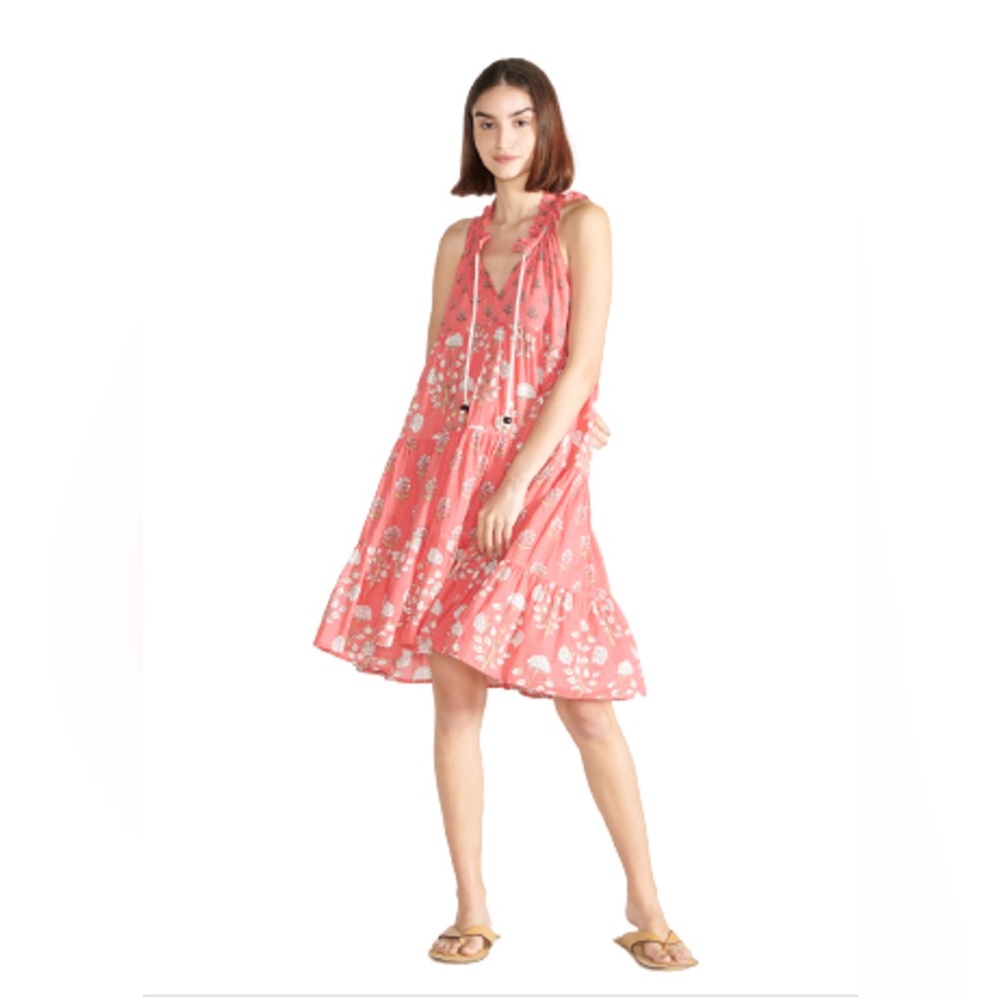 Ro's Garden Sofia Short Dress, Indira Coral XS. Excellent used condition.
